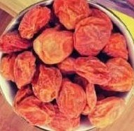 Dried apricots grown by the family