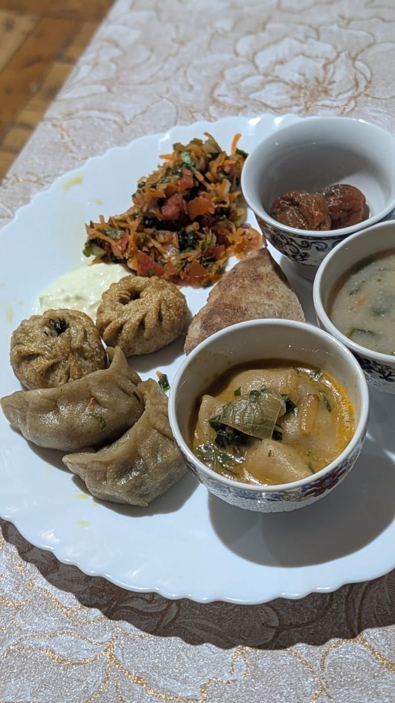 Momos with warming soups and curries